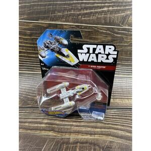 Star Wars Hot Wheels Starships Y-Wing Fighter Gold Gold Leader Flight Navigator
